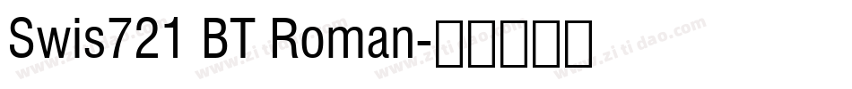 Swis721 BT Roman字体转换